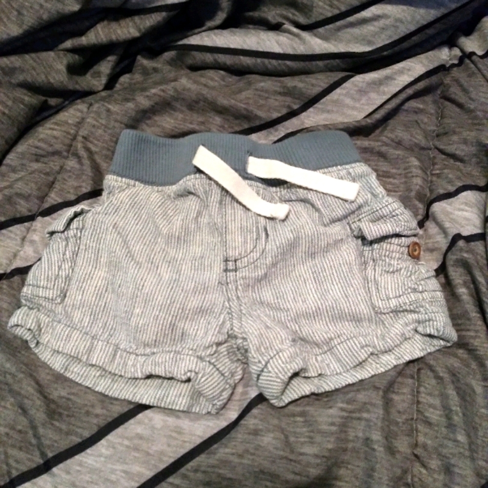 Striped cargo shorts